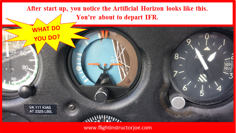 Attitude Indicator Check for IFR